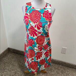 🍏 London Times Sleeveless Midi Dress